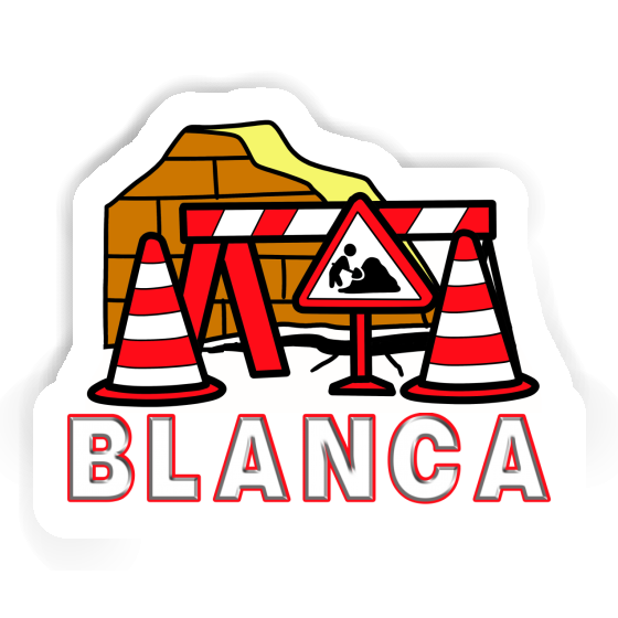 Autocollant Blanca Construction de routes Notebook Autocollant Blanca Construction de routes Gift package Image