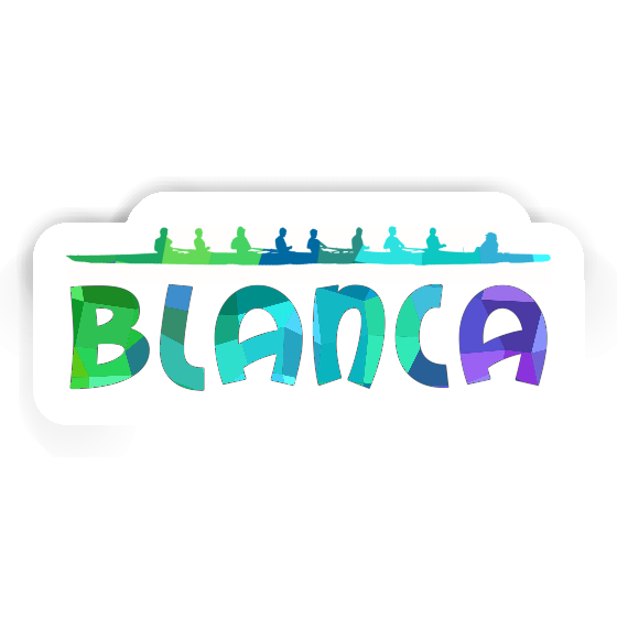 Blanca Autocollant Bateau à rames Image