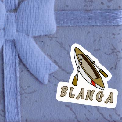 Blanca Autocollant Bateau à rames Image