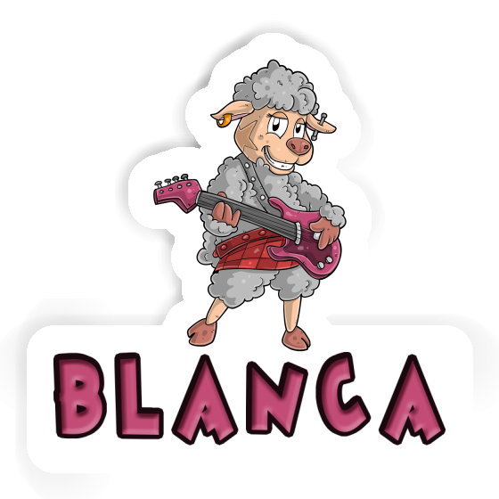 Sticker Guitarist Blanca Notebook Image