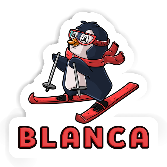 Autocollant Skieuse Blanca Autocollant Skieuse Blanca Image