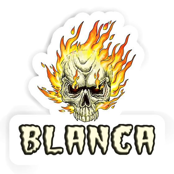 Autocollant Tête de mort Blanca Autocollant Tête de mort Blanca Image