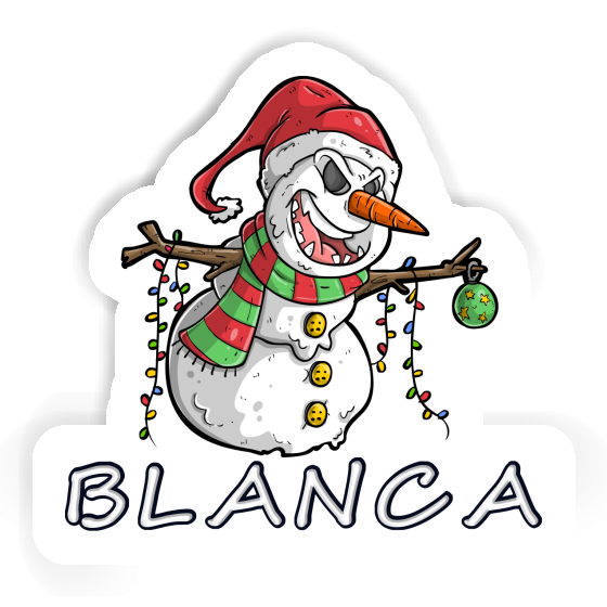 Blanca Autocollant Bonhomme de neige Image