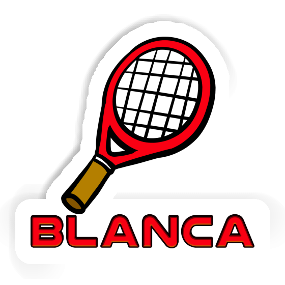 Blanca Aufkleber Tennisschläger Notebook Image