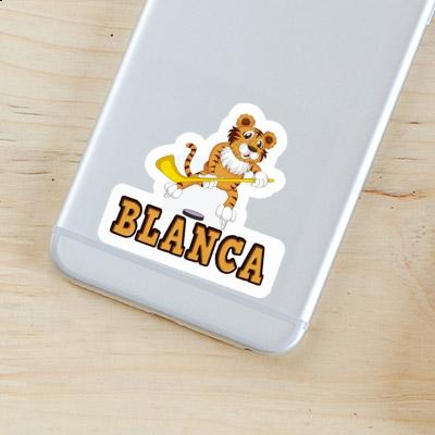Autocollant Joueur de hockey Blanca Notebook Image