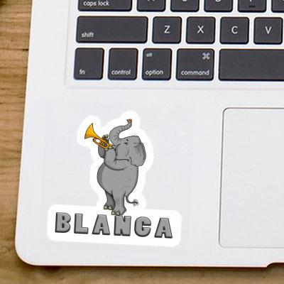 Eléphant trompette Autocollant Blanca Notebook Eléphant trompette Autocollant Blanca Gift package Image