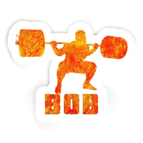 Bob Sticker Weightlifter Image