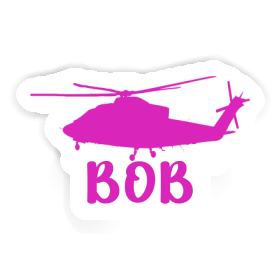 Hélicoptère Autocollant Bob Image