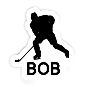 Sticker Bob Hockey Player Image