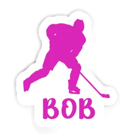 Sticker Bob Hockey Player Image