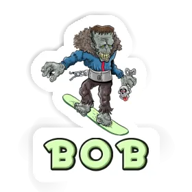 Autocollant Boarder Bob Image