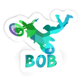 Bob Sticker Motocross Rider Image