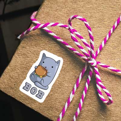 Sticker Hamburger Cat Bob Notebook Sticker Hamburger Cat Bob Notebook Image