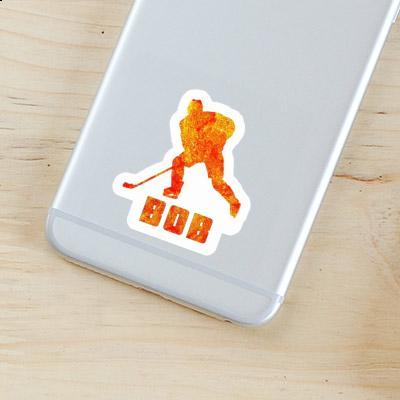 Sticker Eishockeyspieler Bob Notebook Image