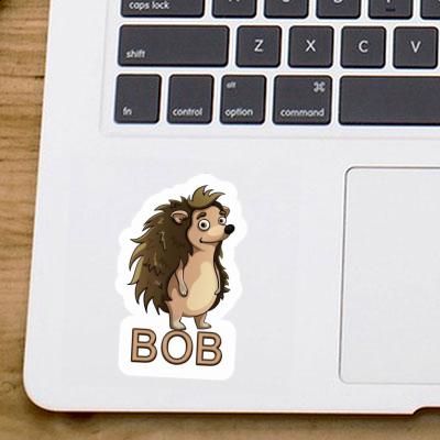 Standing Hedgehog Sticker Bob Notebook Image