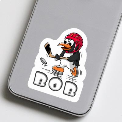 Bob Autocollant Pingouin de hockey Notebook Image