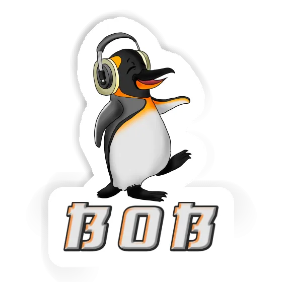Autocollant Pingouin musicien Bob Notebook Autocollant Pingouin musicien Bob Gift package Image