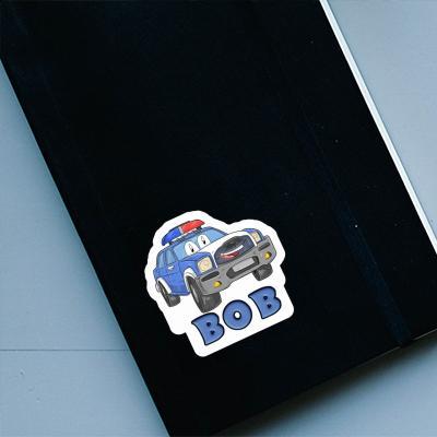Sticker Police Car Bob Image