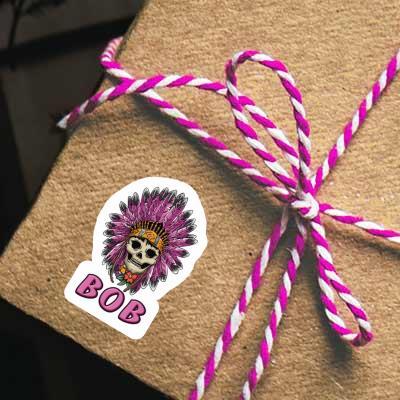 Womens Skull Sticker Bob Image
