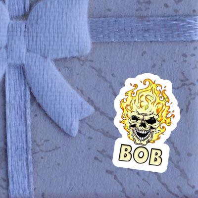 Autocollant Tête de mort Bob Image