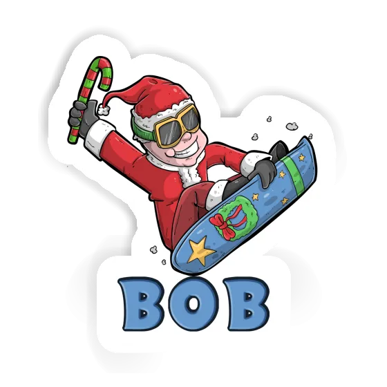 Snowboarder de Noël Autocollant Bob Notebook Snowboarder de Noël Autocollant Bob Gift package Image