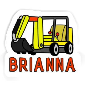 Sticker Brianna Mini-Excavator Image