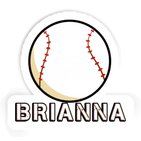 Sticker Brianna Baseball Image