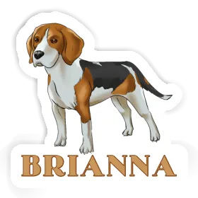 Beagle Hund Aufkleber Brianna Image