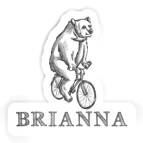 Sticker Brianna Bicycle rider Image