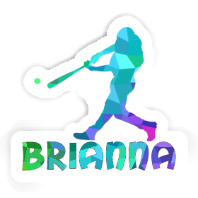 Baseballspieler Aufkleber Brianna Image