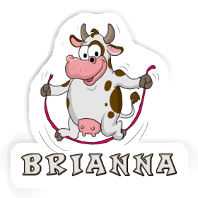 Sticker Brianna Fitness Cow Image