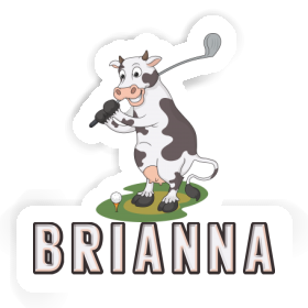 Sticker Brianna Golf Cow Image