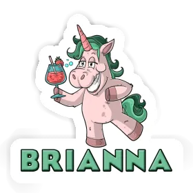 Aufkleber Brianna Party-Einhorn Image