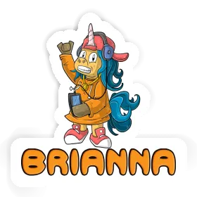 Sticker Hip-Hop Unicorn Brianna Image