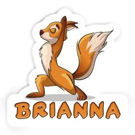 Sticker Yoga Squirrel Brianna Image