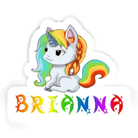 Aufkleber Einhorn Brianna Image