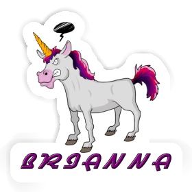 Brianna Sticker Angry Unicorn Image