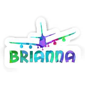 Sticker Brianna Airplane Image