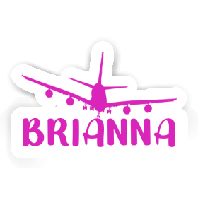 Sticker Brianna Airplane Image