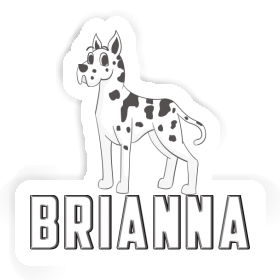 Chien Grand Danois Autocollant Brianna Image