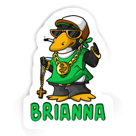 Aufkleber Hip-Hop-Pinguin Brianna Image