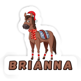 Christmas Horse Sticker Brianna Image