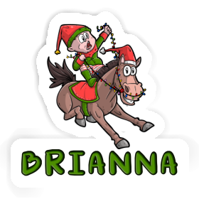 Cheval de Noël Autocollant Brianna Image