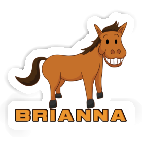 Cheval sourire Autocollant Brianna Image