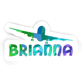 Sticker Brianna Airplane Image