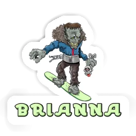 Brianna Autocollant Snowboardeur Image