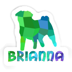 Mops Aufkleber Brianna Image