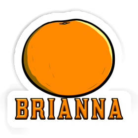 Orange Aufkleber Brianna Image