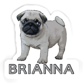 Pug Sticker Brianna Image