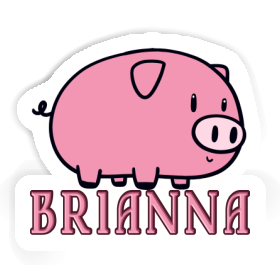 Aufkleber Schwein Brianna Image